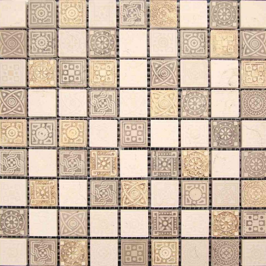 MiR Artistic 12" x 12" Natural Stone 1.2" Square Mosaic