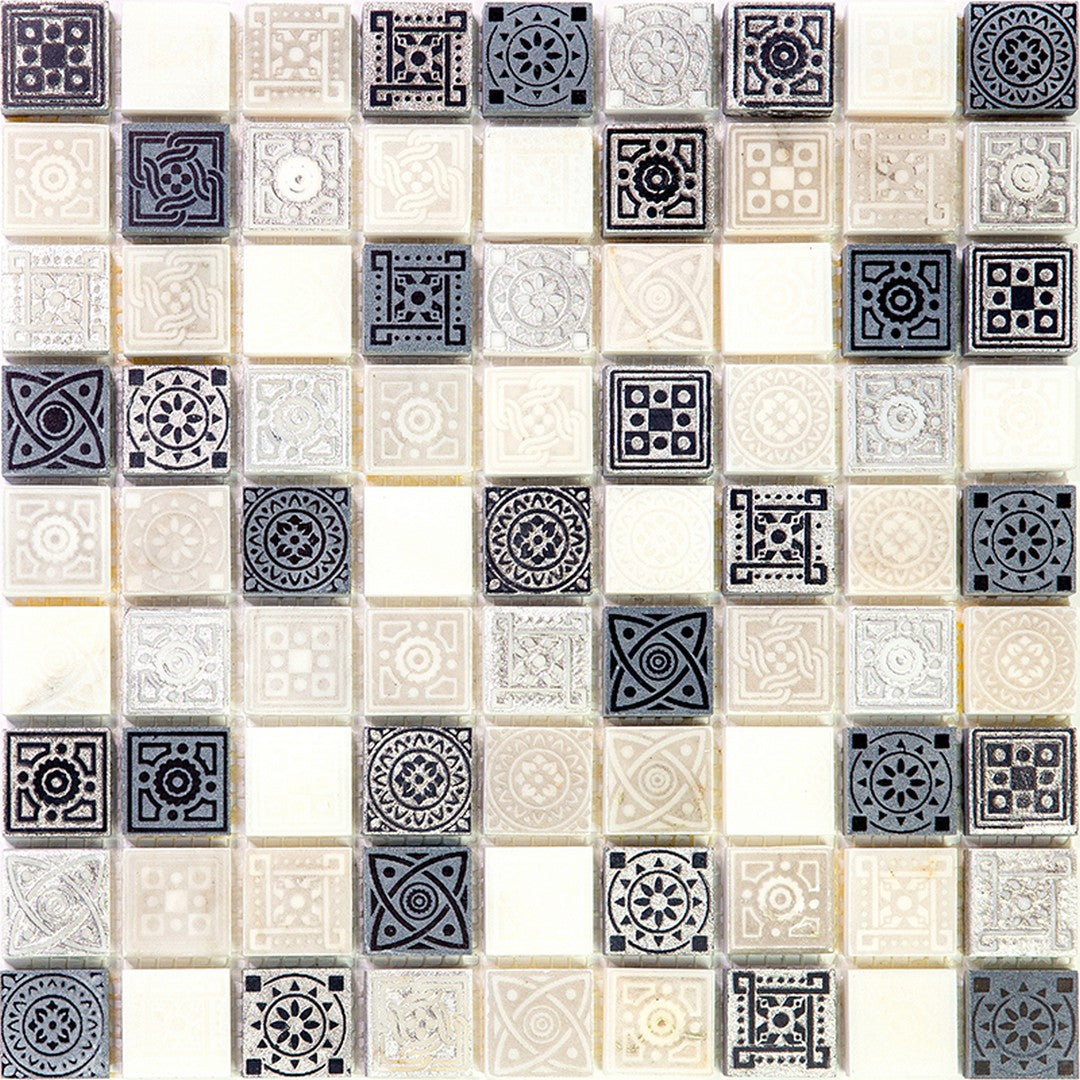 MiR Artistic 12" x 12" Natural Stone 1.2" Square Mosaic