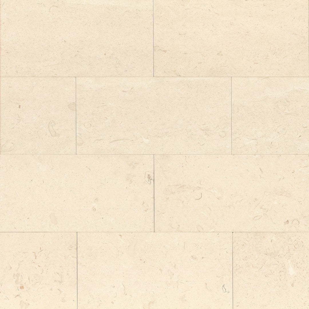 Bedrosians Limestone Corinthian White 12" x 24" Floor & Wall Tile