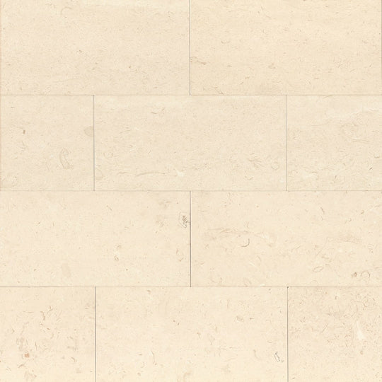 Bedrosians Limestone Corinthian White 12" x 24" Floor & Wall Tile