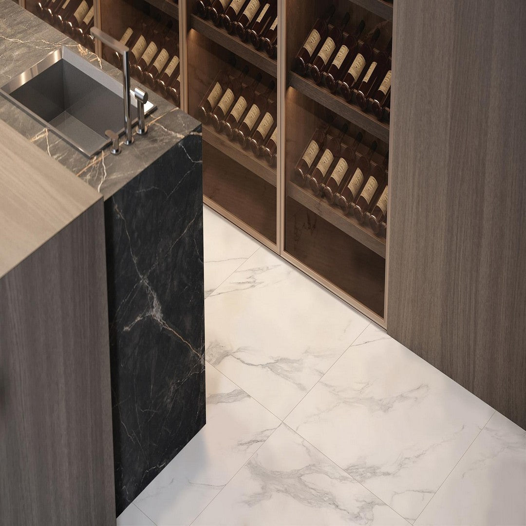 Tesoro-24-x-24-Ibiza-Rectified-Polished-Porcelain-Tile-Marble-White