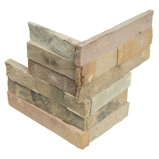 MS International RockMount Sedona Fossil 6" x 6" Split Face Stacked Stone Panel Sandstone Ledgestone Corner