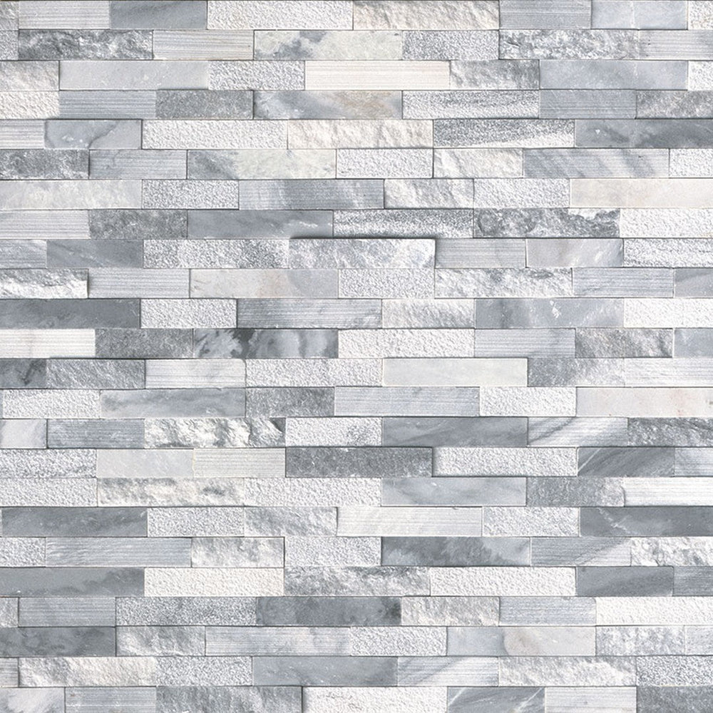 MS International RockMount Alaska Gray Multi 6" x 24" Mixed Stacked Stone Panel Marble Ledgestone