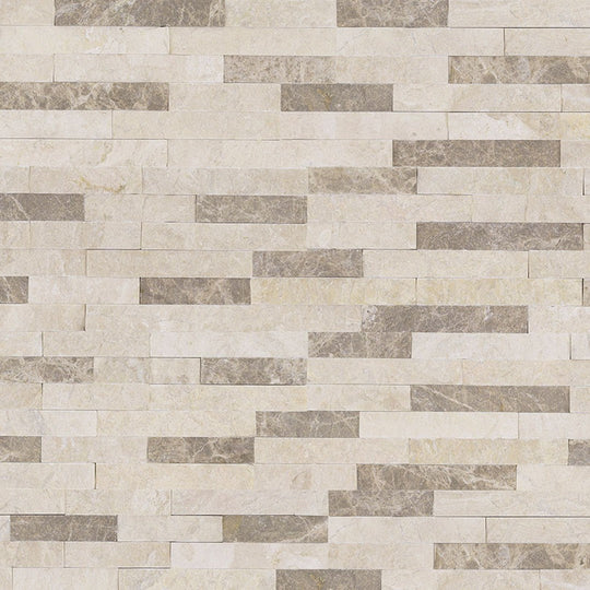 MS International RockMount Colorado Cream 6" x 24" Split Face Stacked Stone Panel Marble Ledgestone