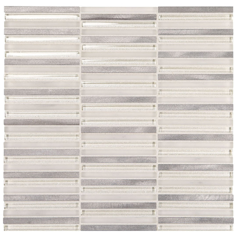 Daltile-Lucent-Skies-12-x-12-Satin-Natural-Stone-3/8x4-Stacked-Deco-Wall-Mosaic-Sunlit-Dawn