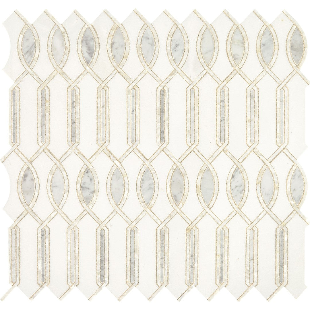 Daltile-Lavaliere-11-x-11-Polished-Natural-Stone-Imaginare-Wall-Mosaic-Carrara-|-Thassos-|-Mother-Pearl