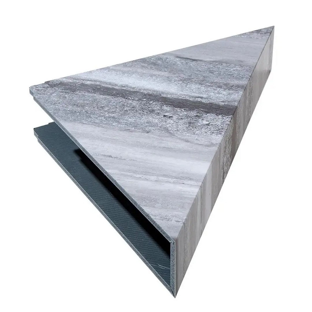 LICO US 7" x 15" Waterproof Vinyl Corner Shower Shelf