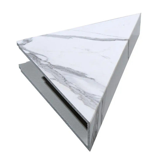 LICO US 7" x 15" Waterproof Vinyl Corner Shower Shelf