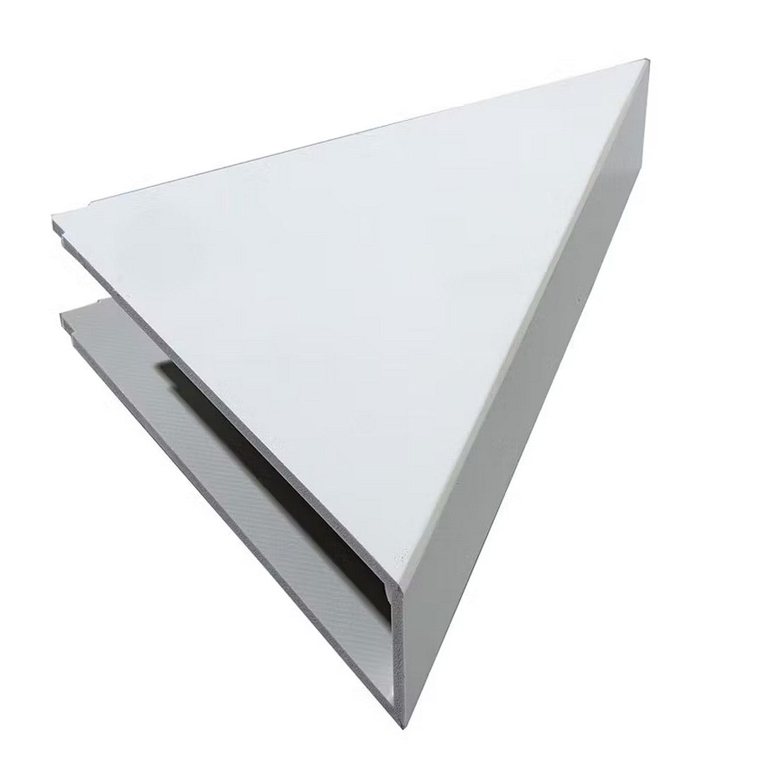 LICO US 7" x 15" Waterproof Vinyl Corner Shower Shelf