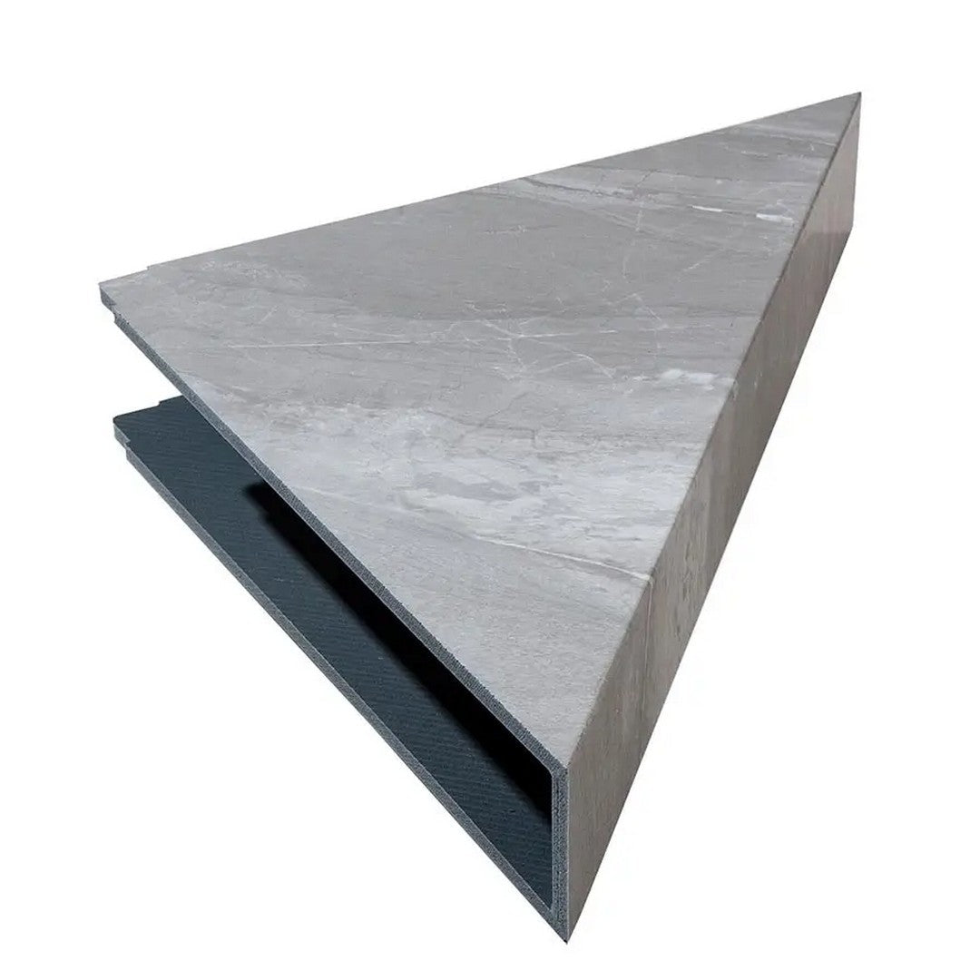 LICO US 7" x 15" Waterproof Vinyl Corner Shower Shelf