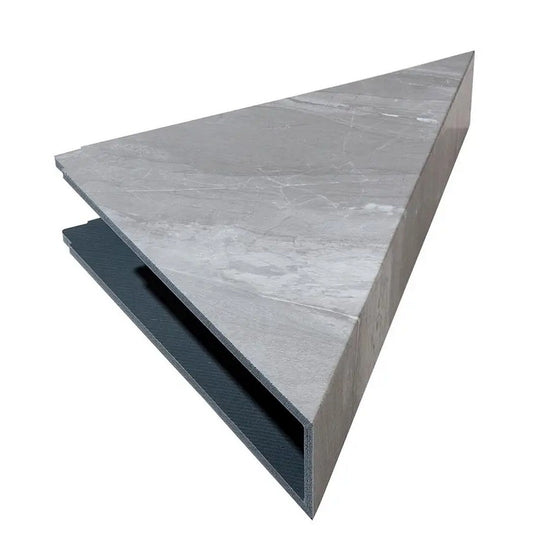 LICO US 7" x 15" Waterproof Vinyl Corner Shower Shelf