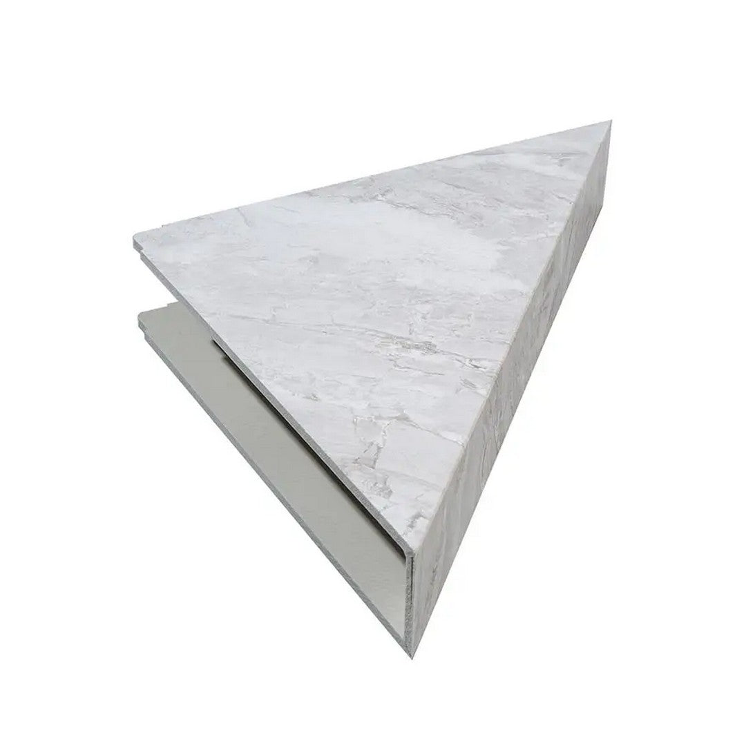 LICO US 7" x 15" Waterproof Vinyl Corner Shower Shelf