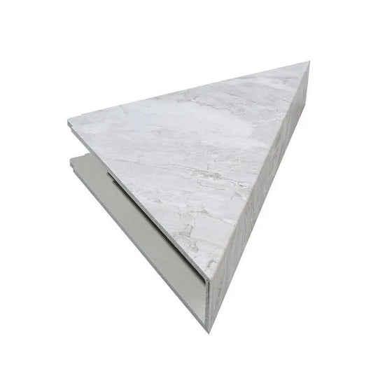 LICO US 7" x 15" Waterproof Vinyl Corner Shower Shelf