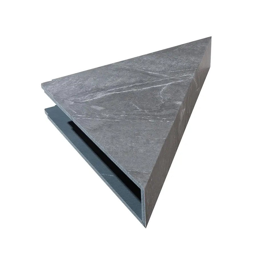 LICO US 7" x 15" Waterproof Vinyl Corner Shower Shelf