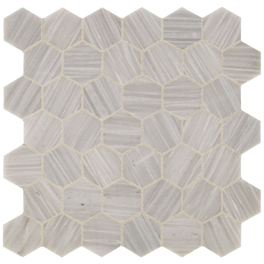 Daltile-Fonte-13-x-13-Honed-Natural-Stone-2-Hexagon-Mosaic-Heather-Harbor