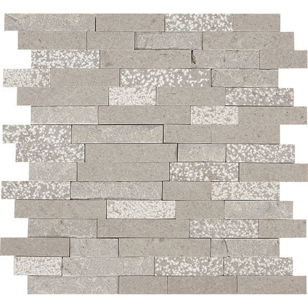 American Olean 12.13" x 11.88" Presario Randonm Linear Marble Mosaic