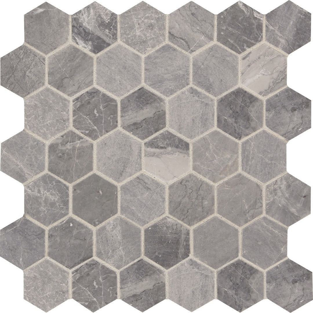 Marazzi 12" x 12" Presario Honed 2" Hexagon Natural Stone Mosaic