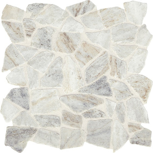 American Olean 12" x 12" Presario Pebble Marble Mosaic Tumbled