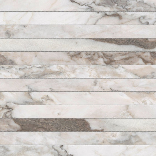 Emser 12" x 12" Lenza Honed 1x12" Stacked Marble Mosaic