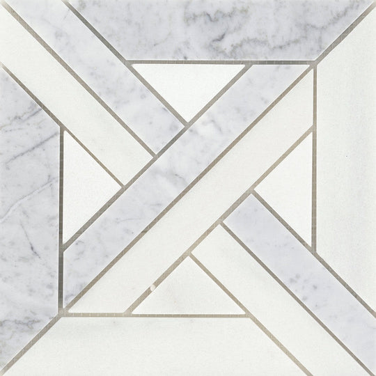 Emser Alluro 9" x 9" Polished Marble Mosaic