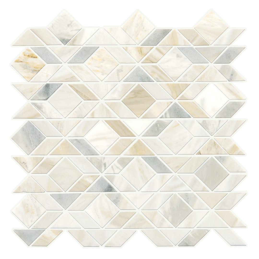 Daltile-Pietra-Divina-13-x-14-Rectified-Honed-Natural-Stone-Framework-Mosaic-Namaste