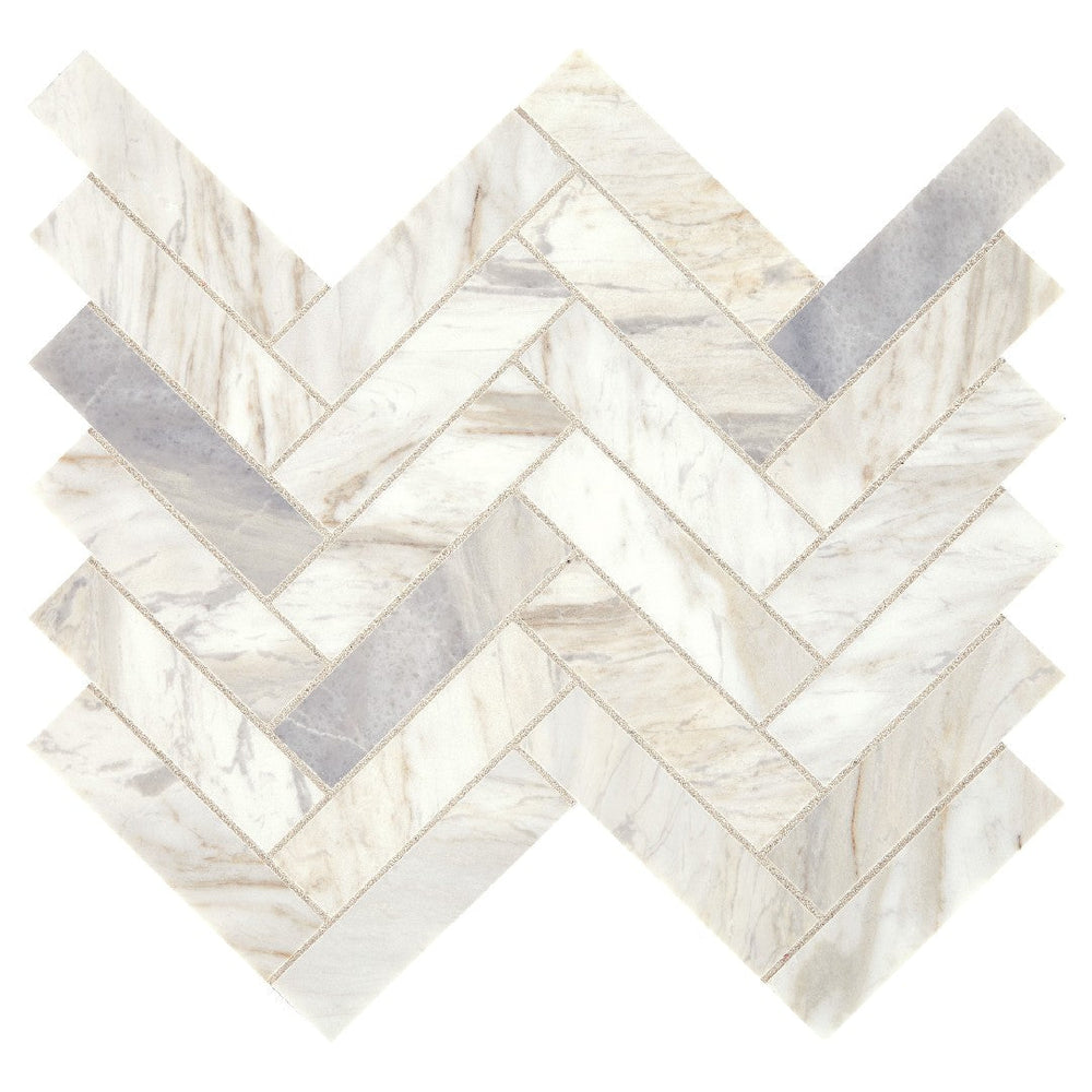 Daltile Sublimity 12" x 12" Honed Natural Stone Herringbone Mosaic