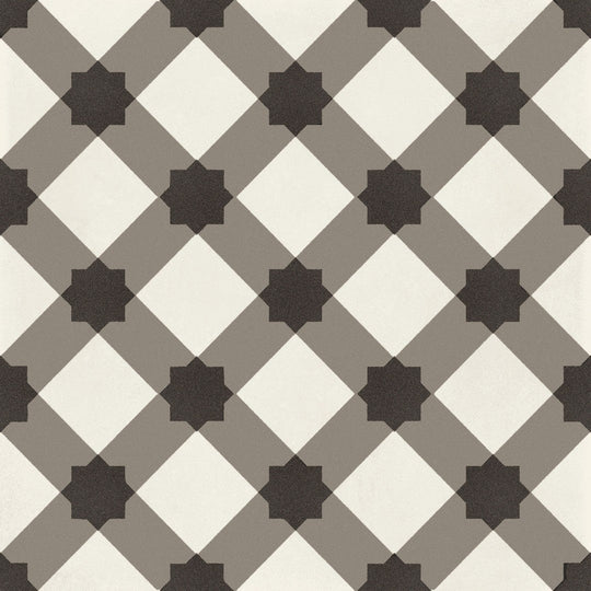 Marazzi D_Segni 8" x 8" Plaid Deco Square Matte Tile