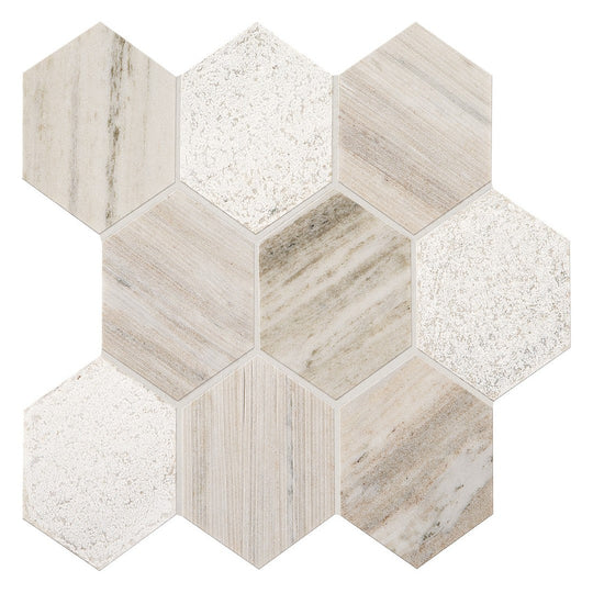 Marazzi Haven Point 4" x 4" Honed Hexagon Mosaic