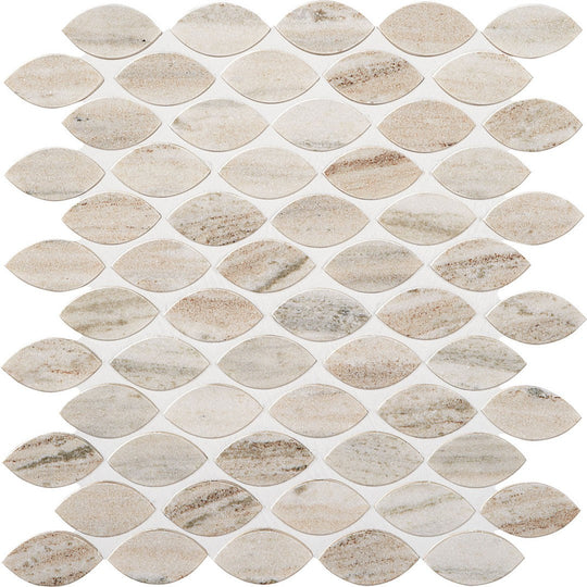 Marazzi Haven Point 10"  x 13" Honed Leaf Mosaic