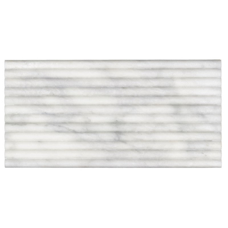 Emser 12" x 24" Flutique Honed Marble Wall Tile