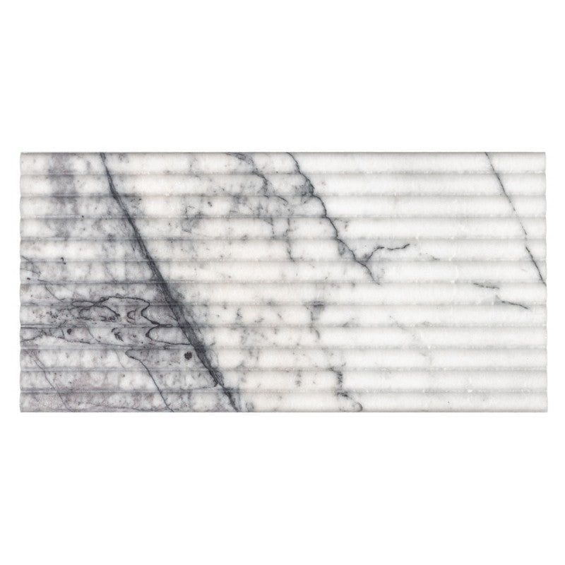 Emser 12" x 24" Flutique Honed Marble Wall Tile