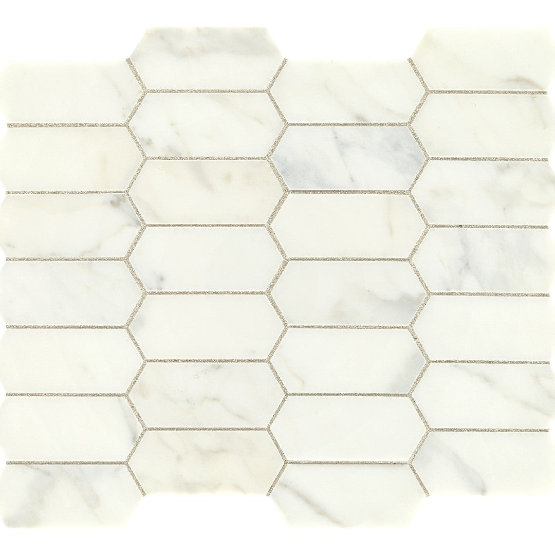 Daltile-Natural-Stone-Marble-12-x-14-Honed-2x4-Elongated-Hexagon-Mosaic-First-Snow-Eleg