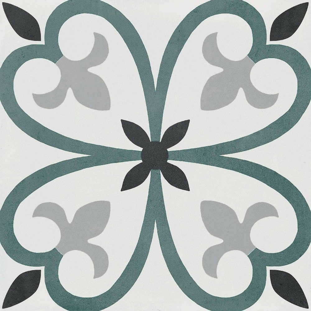 Marazzi D_Segni Color 8" x 8" Clover Deco Square Matte Tile