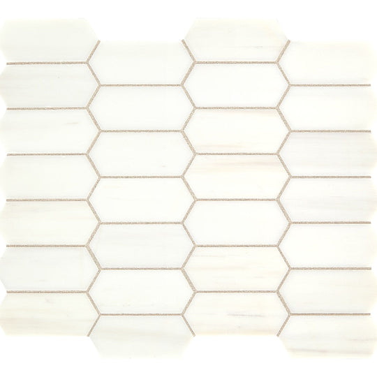 Daltile-Natural-Stone-Marble-12-x-14-Honed-2x4-Elongated-Hex-Mosaic-Contempo-White