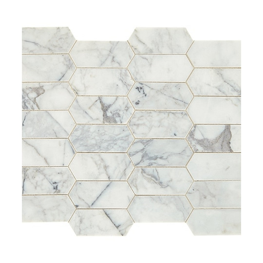 Daltile Natural Stone Marble 12" x 14" Elongated Hex Mosaic