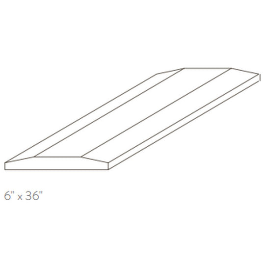 American Olean 6" x 36" Stone Source Thresholds Double Hollywood Bevel Natural Stone Tile Polished