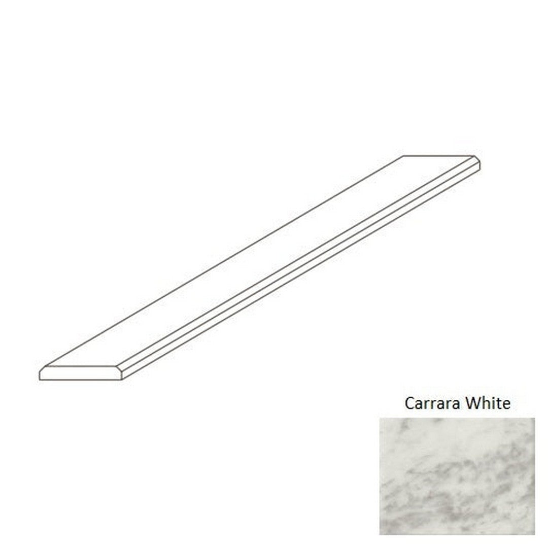 Daltile-Thresholds-2-x-36-Polished-Marble-3/8-Double-Bevel-Carrara-White