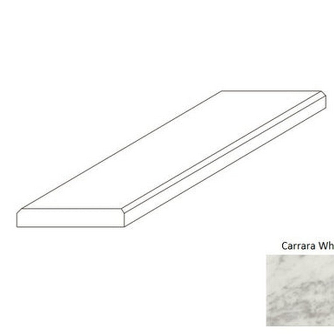 Daltile-Thresholds-4-x-36-Polished-Marble-3/8-Double-Bevel-Carrara-White