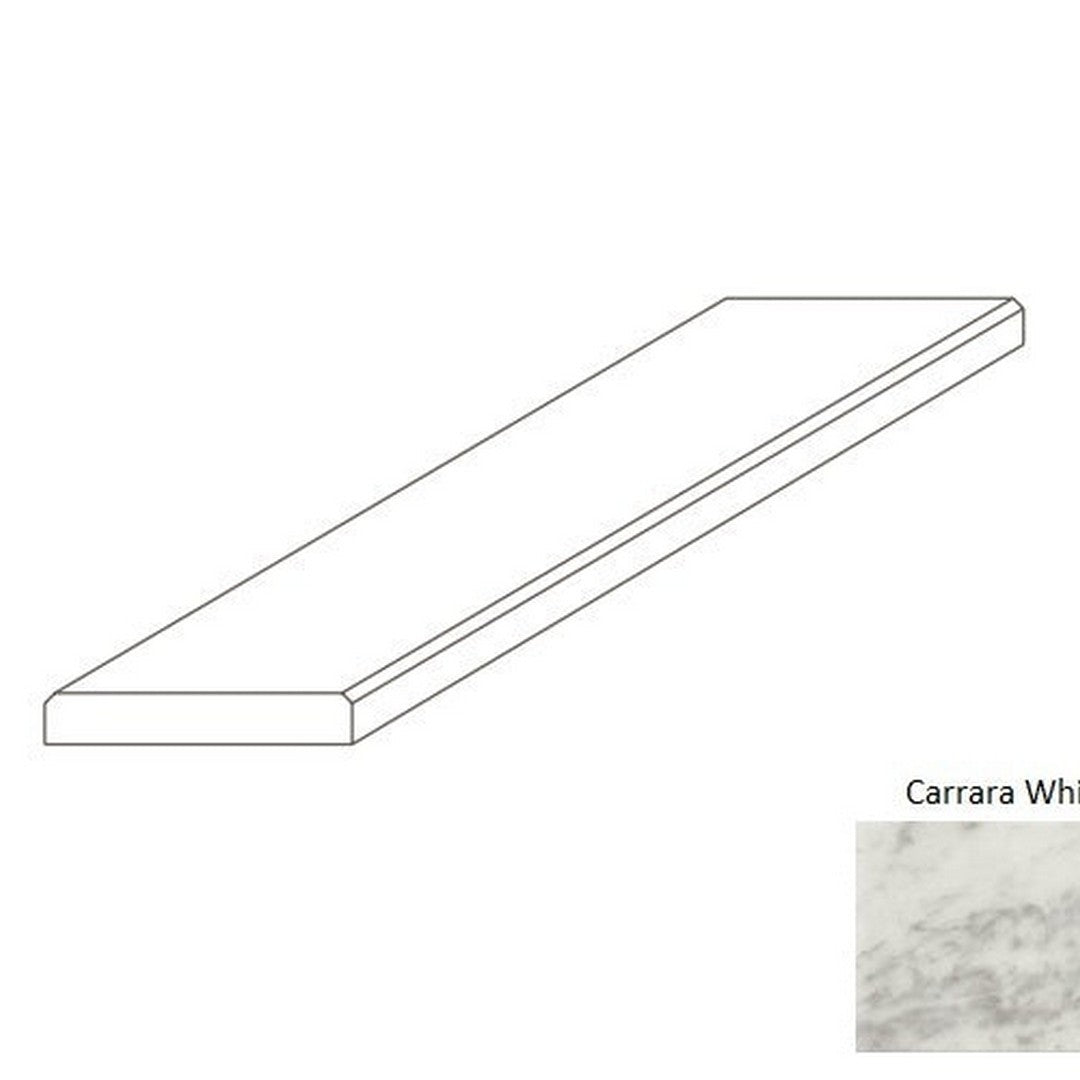 Daltile-Thresholds-4-x-36-Polished-Marble-5/8-Double-Bevel-Carrara-White