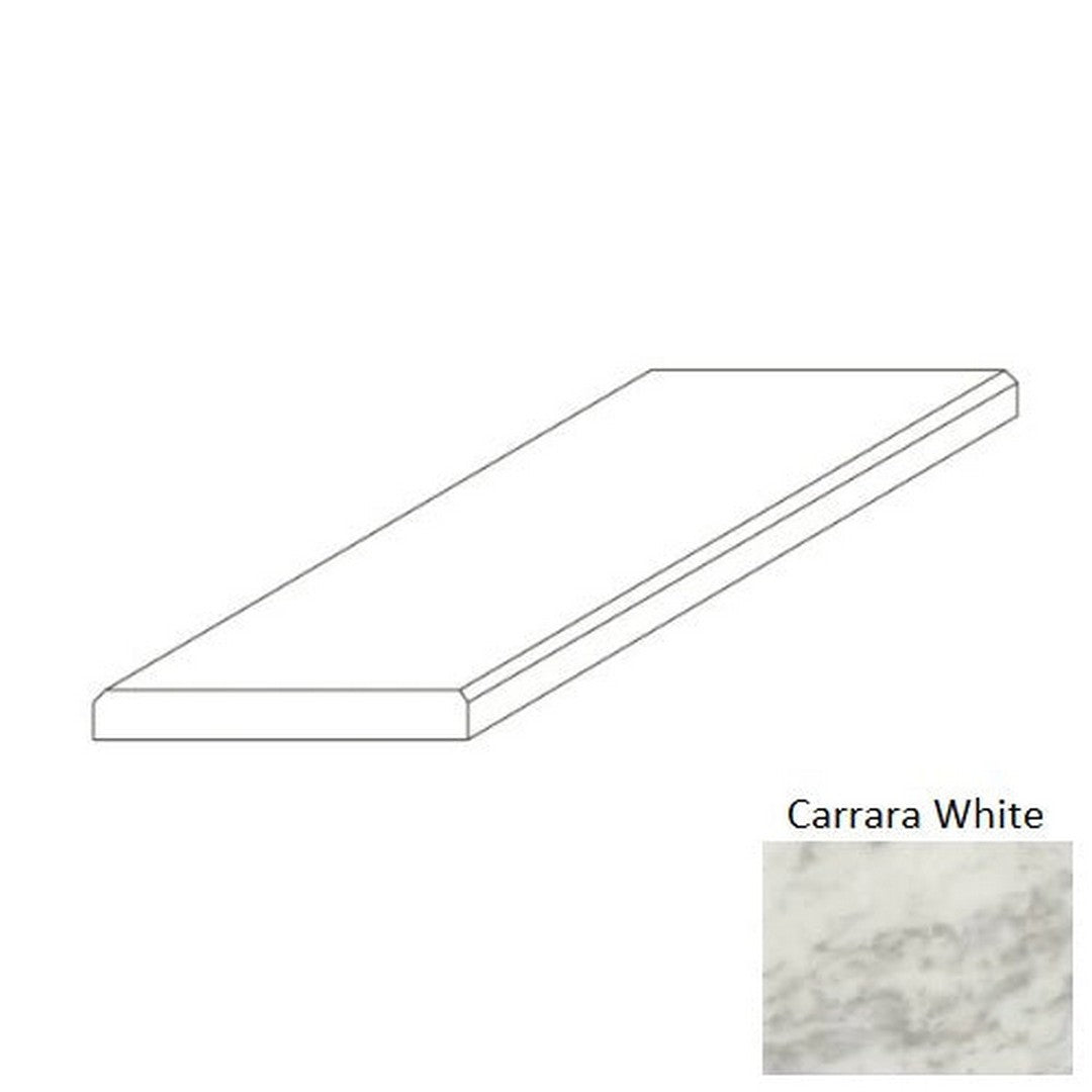 Daltile-Thresholds-6-x-36-Polished-Marble-3/8-Double-Bevel-Carrara-White