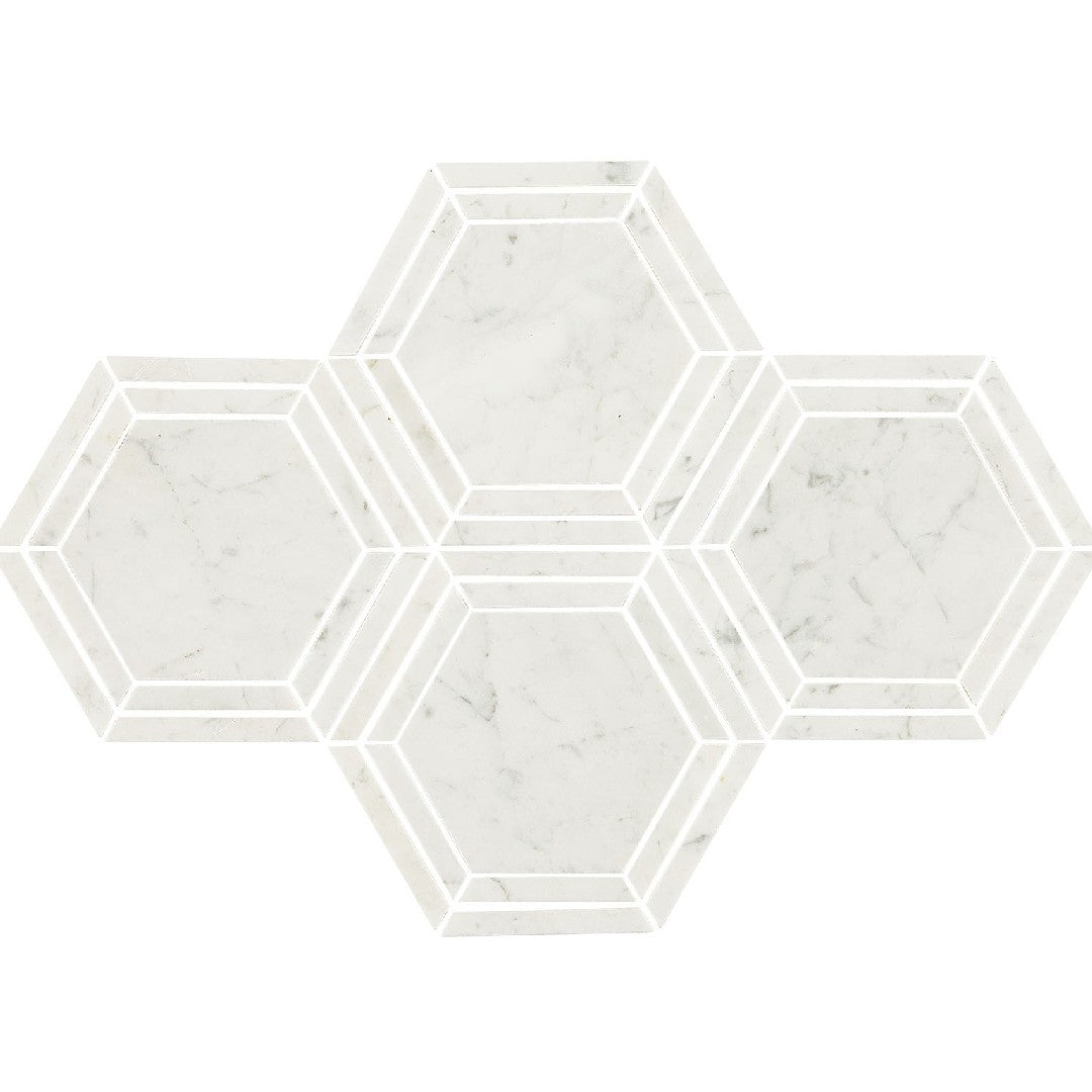 Daltile-Natural-Stone-Marble-10-x-12-Polished-6-Hexagon-Mosaic-Carrara-White