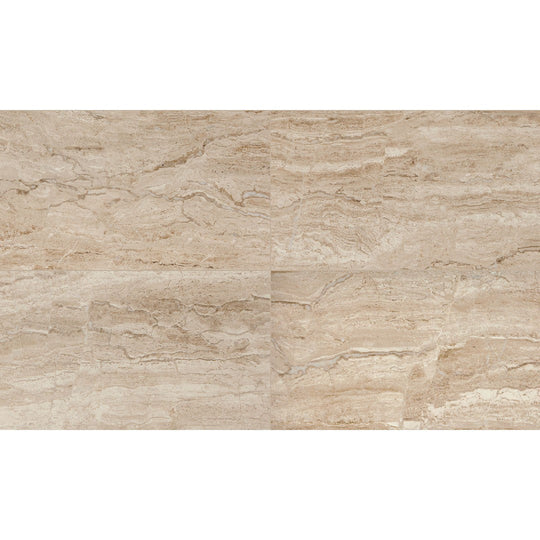 Daltile-Marble-Attache-24-x-48-Rectified-Polished-Porcelain-Floor-Tile-Travertine