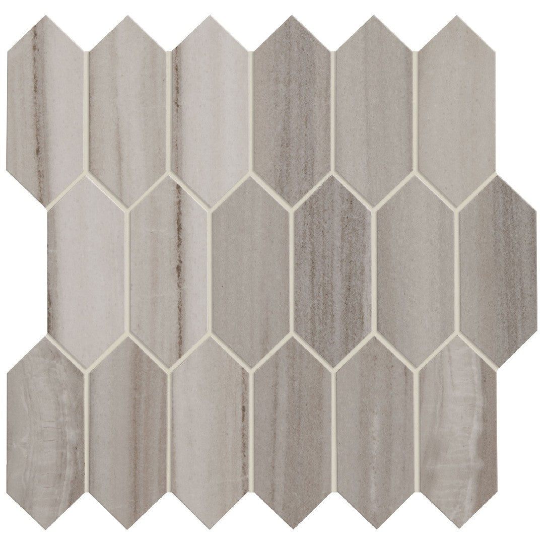 Daltile-Marble-Attache-12-x-13-Matte-Porcelain-2x5-Linear-Hexagon-Mosaic-Turkish-Skyline