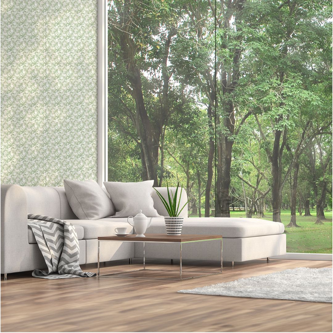 Bati-Orient-12-x-12-White-&-Grey-Marble-Classic-Palm-Leaf-Printed-6-Mosaic-Green-Beige