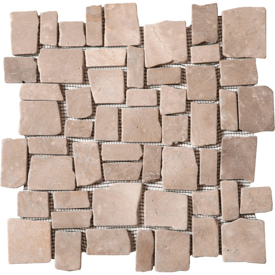 Bati Orient 12" x 12" Ancient Matte Cubic Opus Marble Mosaic