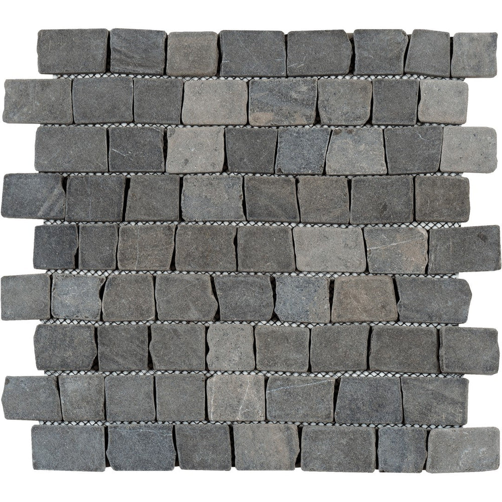 Bati Orient 11.6" x 12" Ancient Matte Cubic Brick Marble Mosaic