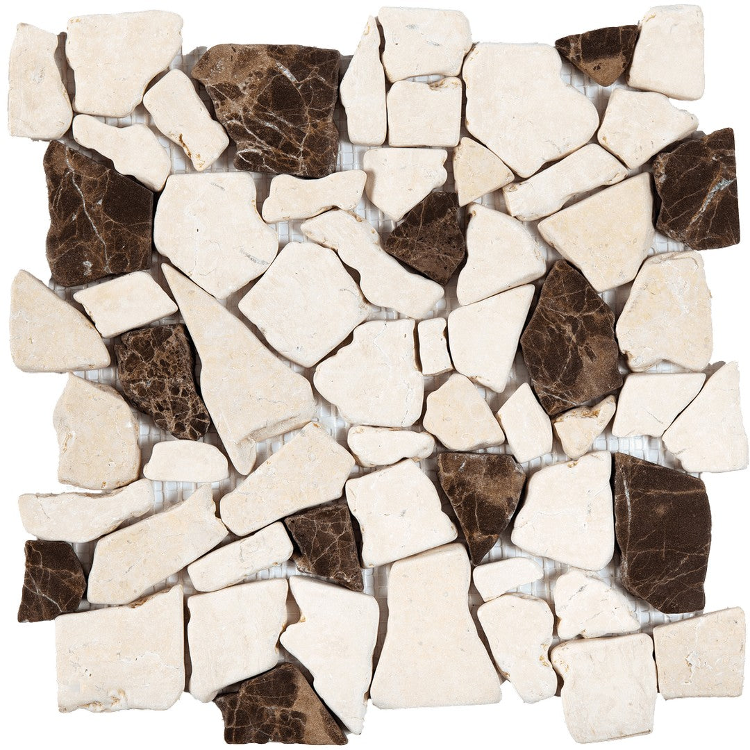 Bati Orient 12" x 12" Ancient Matte Opus Marble Mosaic