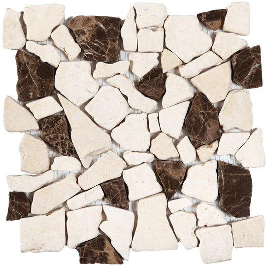 Bati Orient 12" x 12" Ancient Matte Opus Marble Mosaic