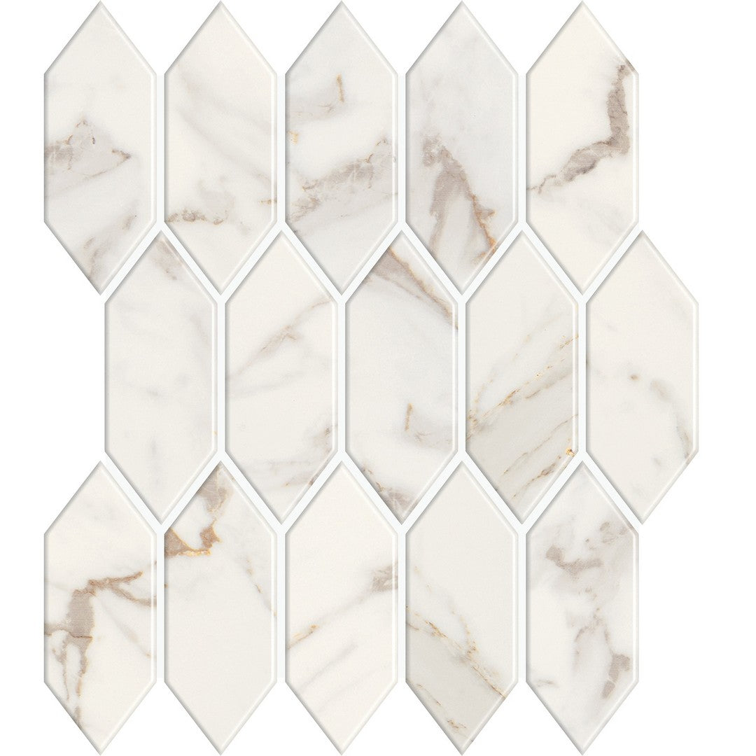 Marazzi Marble Obsession 2" x 5" Satin Picket Mosaic