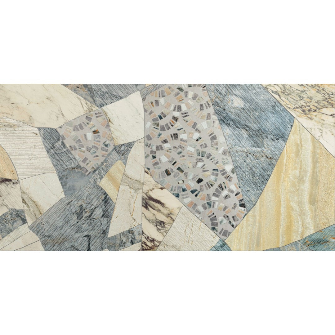 Crossville 24" x 48" Marblique Unpolished Porcelain Deco Tile